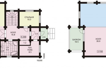 Бревенчатый дом для круглогодичного проживания
