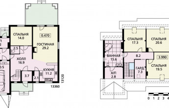 Современный коттедж с возможностью блокировки
