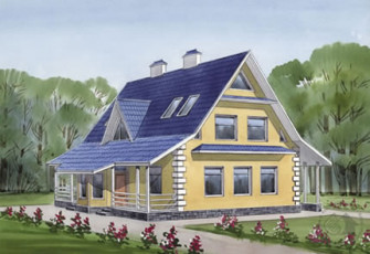 Раскидистая кровля - вот кредо этого дома