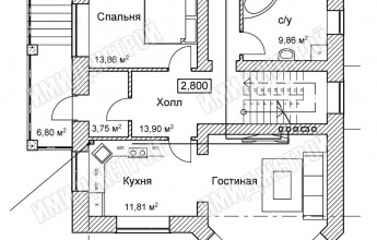 Проект в Станция Юматово 233 м2
