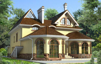 Дом с башенкой на 529 квадратов