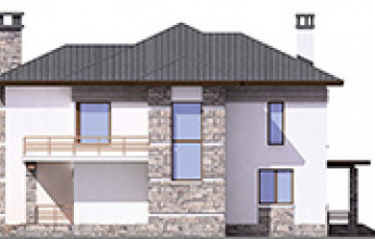 Особняк из кирпича с полными этажами на 210 кв2