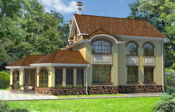 Дом с башенкой на 529 квадратов