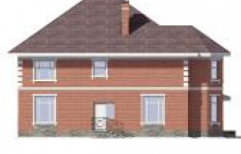 Из коричневого кирпича на 288 кв.м.