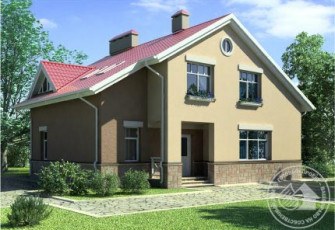 Дом с красивым навесом