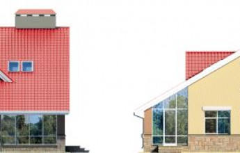 Дом с красивым навесом