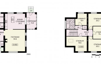 Дом с красивым навесом