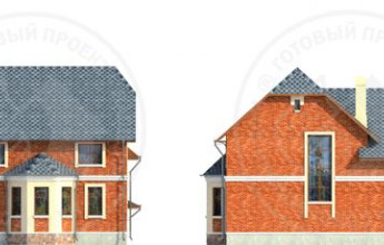 Красивый особняк с эркерами