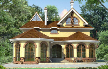 Дом с башенкой на 529 квадратов