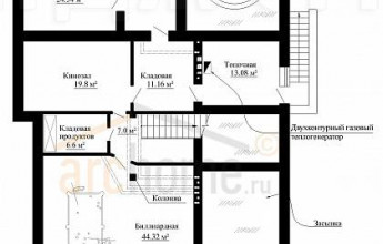 Дом с башенкой на 529 квадратов