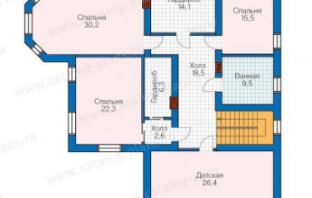 Из коричневого кирпича на 288 кв.м.