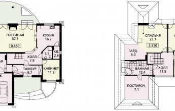Cтильный дом с элементами модерна