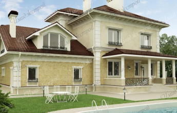 Дом в эклектичном стиле на 464 м2 Огромный дом в эклектичном стиле