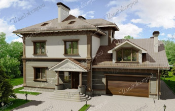 Дом в эклектичном стиле на 464 м2 Огромный дом в эклектичном стиле