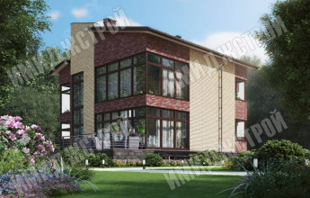 Необычный фасад 330 кв.м.