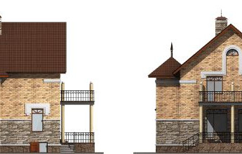 Особняк с компактным планом