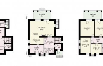 Особняк с компактным планом
