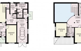 Настоящий коттедж в виде особняка