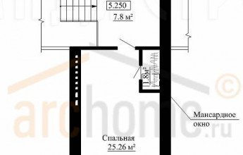 Дом с башенкой на 529 квадратов