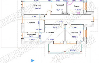 Особняк с двумя террасами 274 кв. м.