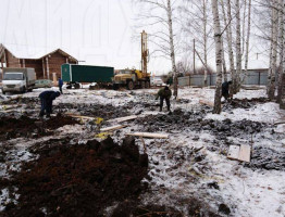 Зимняя стройка 2016. Банный комплекс и коттедж