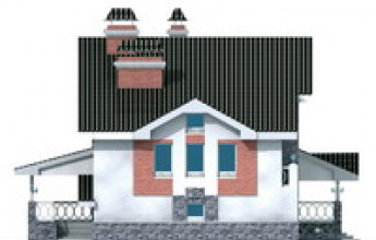 Коттедж с просторной задней террасой 246 кв.м.