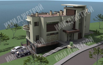 Дом с рабочей кровлей 320 кв.м.