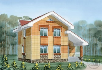 Прекрасный дом с малой площадью для большой семьи