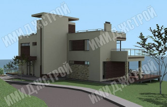 Дом с рабочей кровлей 320 кв.м.