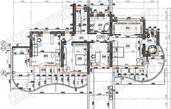 Дом с рабочей кровлей 320 кв.м.