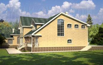 Строение в европейском стиле на 671 квадратов