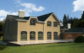 Строение в европейском стиле на 671 квадратов