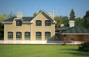 Строение в европейском стиле на 671 квадратов