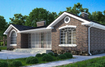 Красивый одноэтажный дом на 282 квадрата