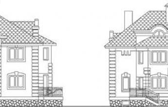Особняк из пенобетона в стиле классической архитектуры