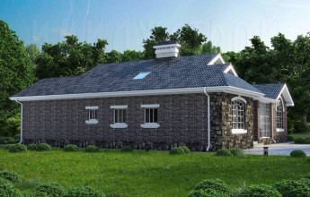 Красивый одноэтажный дом на 282 квадрата