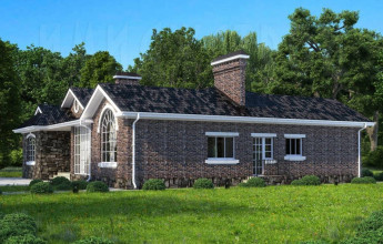 Красивый одноэтажный дом на 282 квадрата