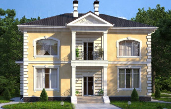 Коттедж с двумя полноценными этажами 285 квадрата