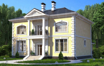 Коттедж с двумя полноценными этажами 285 квадрата