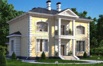 Коттедж с двумя полноценными этажами 285 квадрата