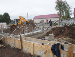 Строительство дома с большой террасой в Искино 198 кв.м