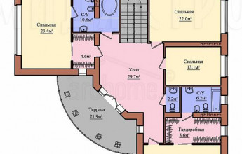 Особняк с двумя "крыльми" на 293 квадрата