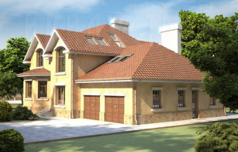 Дом с двумя гаражами на 285 квадратных метра