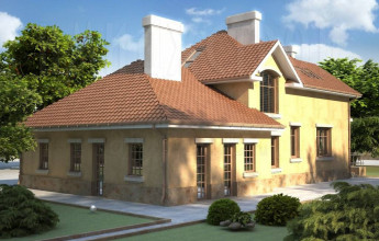 Дом с двумя гаражами на 285 квадратных метра