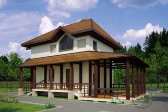 Дом-флигель с эркером