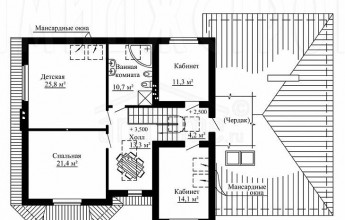 Дом с двумя гаражами на 285 квадратных метра