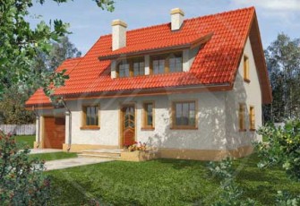 Дюймовочка с гаражом и жилой мансардой