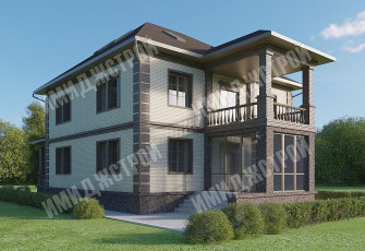 Дом с эксплуатируемым чердаком 268 кв.м.