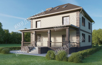 Дом с эксплуатируемым чердаком 268 кв.м.