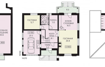 Особняк из пенобетона в стиле модерн